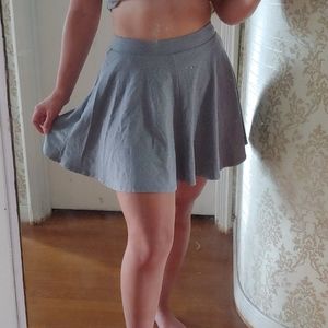 Gray skater skirt